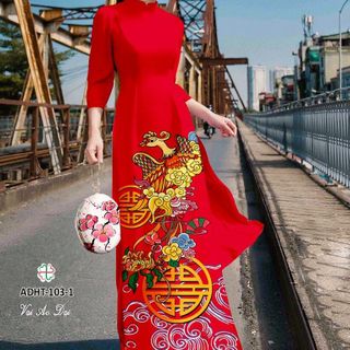 Giá gốc- Set áo dài truyền thống rồng bay