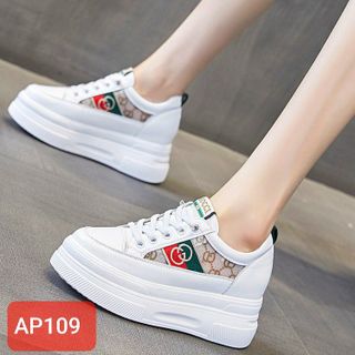 Giày thể thao nữ đế bằng cao chất vải đẹp AP109