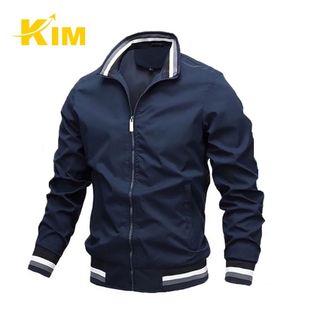 Áo Khoác Dù Phối Viền Chống Gió Chống Nước 2 Lớp Cao Cấp Có Túi Trong - Kim