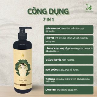 Dầu gội bồ kết huyền thảo dầu gội thảo dược giảm rụng tóc, mọc tóc nhanh mùi hương nhu Thuần Diệp