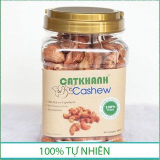 Hạt điều rang muối vỏ lụa hủ 380gr