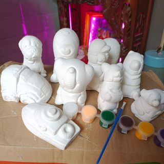 Combo 10 Tượng tô màu thạch cao ( có sỉ)