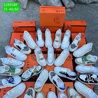 Giày thể thao nữ chất da mềm êm chân S2895