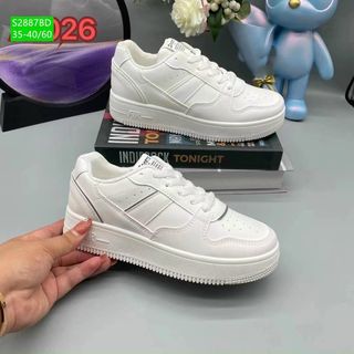 Giày thể thao nữ chất da mềm êm chân S2897