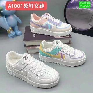 Giày thể thao nữ chất da mềm êm chân S2897