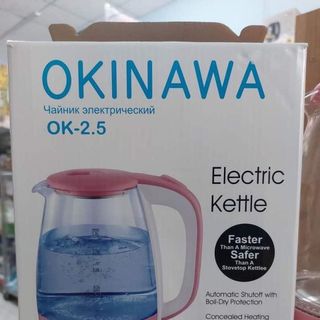 ấm siêu tốc OKINAWA 2 màu hồng xanh