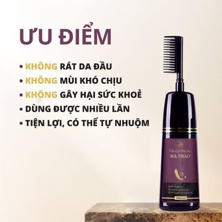 Dầu gội phủ bạc thảo mộc màu đen đều màu tự nhiên tinh chất nhân sâm không có hại cho da