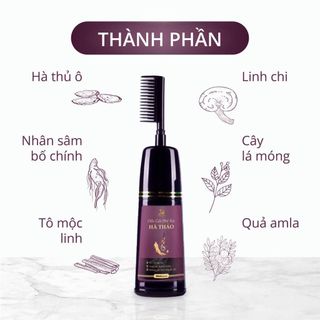 Dầu gội phủ bạc thảo mộc màu đen đều màu tự nhiên tinh chất nhân sâm không có hại cho da