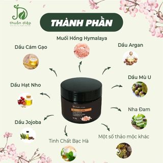 Tẩy da chết da đầu làm sạch da đầu giảm gàu giảm ngứa da đầu Thuần Diệp