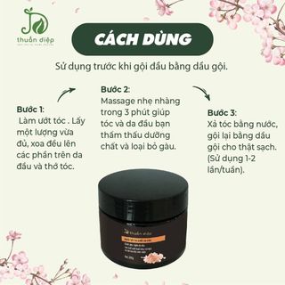 Tẩy da chết da đầu làm sạch da đầu giảm gàu giảm ngứa da đầu Thuần Diệp