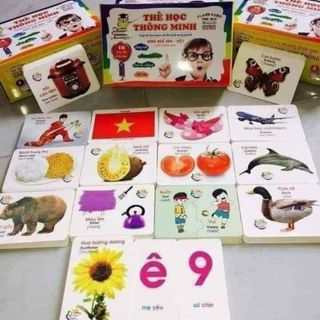 Bộ thẻ học thông minh 16 chủ đề 416 thẻ học thông minh cho bé. giá sỉ