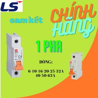 Cầu dao (Aptomat) 1 Pha, CB LS Chính hãng. BKN 1P (6A-10A-16A-20A-25A-32A) Icu 6KA