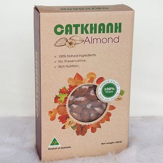Hạt hạnh nhân rang Cát Khánh - Hộp 450gr