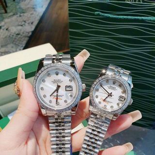 ĐỒNG HỒ ROLLEX CẶP CƠ CAO CẤP VIỀN ĐÁ