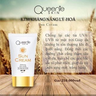 Kem chống nắng lý hóa Queenie Skin