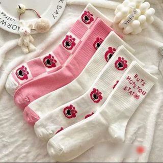 SÉT 10 ĐÔI TẤT GẤU DÂU LOTSO SIÊU HOT