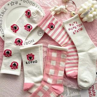 SÉT 10 ĐÔI TẤT GẤU DÂU LOTSO SIÊU HOT