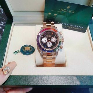 ĐỒNG HỒ ROLLEX CƠ ĐÁ MÀU NAM CAO CẤP