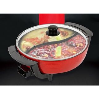 Nồi Lẩu Điện 2 Ngăn Perfect Chống Dính Cao Cấp, Đa Dụng Chức Năng