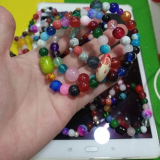 Cột tóc đủ màu sắc, làm vòng tay được