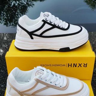 Giày thể thao nữ màu trắng viền màu đẹp S2935