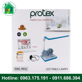 Đèn Học Để Bàn Hình Ngôi Nhà Có Đồng Hồ Protex PR-015L