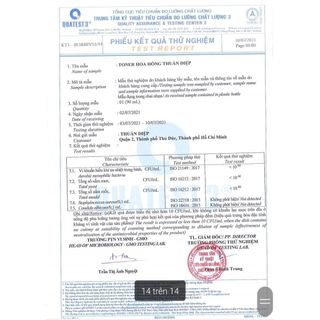 Nước hoa hồng toner hoa hồng làm sạch, dưỡng ẩm, se khít lỗ chân lông, cân bằng da Thuần Diệp