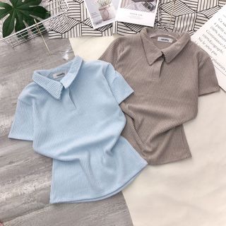 Áo kiểu cổ bẻ chất mịn xịn