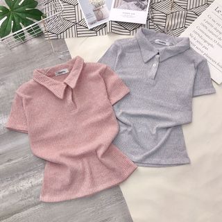 Áo kiểu cổ bẻ chất mịn xịn