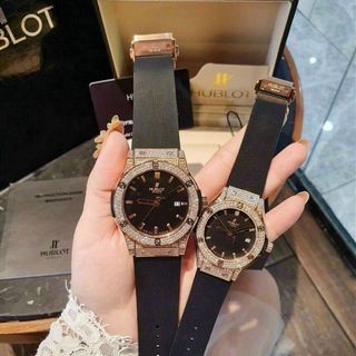 ĐỒNG HỒ HUBLOT 2 VIỀN HỘT CẶP CAO CẤP