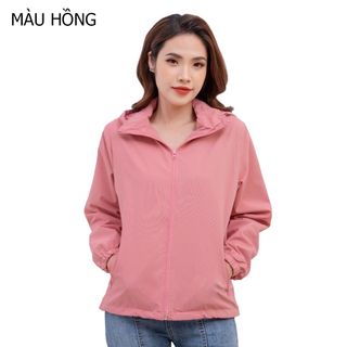 Áo khoác gió nữ 2 lớp cao cấp cản gió, chống bụi, chống nước cao cấp