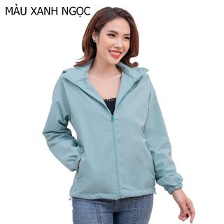 Áo khoác gió nữ 2 lớp cao cấp cản gió, chống bụi, chống nước cao cấp