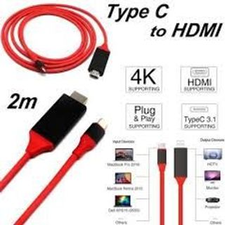 Cáp chuyển tín hiệu Type-C ra HDMI dài 2m cho Android - Cáp HDMI MHL cho điện thoại Android Type-C dài 2m