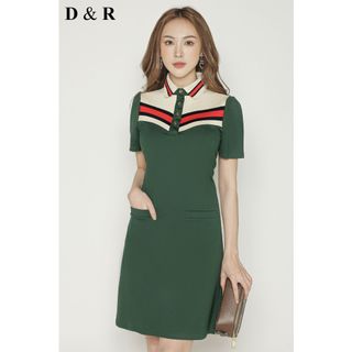 Đầm polo nữ bigsize hộ tiết sang trọng D0104