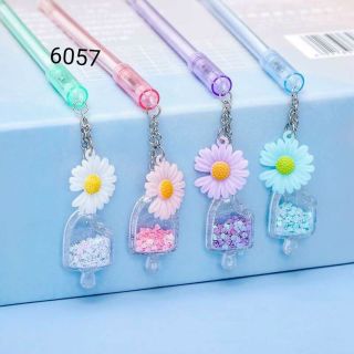 BÚT MỰC GEL TÍM CÓ TRANG TRÍ ĐÁNG YÊU