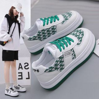 Giày Thể Thao Nữ Đế Dày màu trắng phối xanh A15