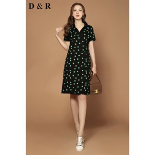 Đầm polo bigsize bi xanh Quảng Châu cao cấp D0101