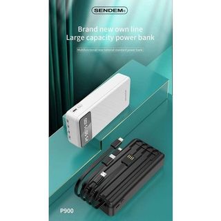 Sạc dự phòng Sendem P900 20000Mah tích hợp 4 dây sạc, giá đỡ điện thoại giá sỉ