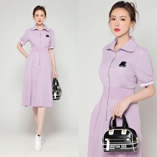 Đầm chữ A phối dây kéo giá sỉ