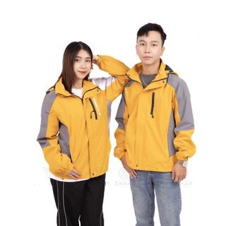 Áo gió nam nữ 2 lớp phối màu mới nhất 2022