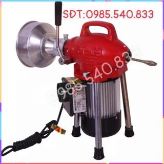 Máy thông tắc GQ80-550W ( phụ kiện gồm: 1 cuộn dây phi 16, 1 quả lu phi 8, 1 bộ đầu thông phi 16,...)