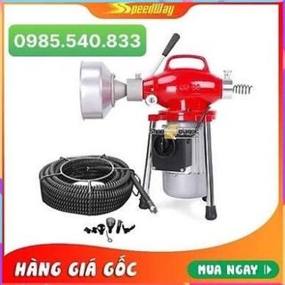 Máy thông tắc GQ80-550W ( phụ kiện gồm: 1 cuộn dây phi 16, 1 quả lu phi 8, 1 bộ đầu thông phi 16,...)