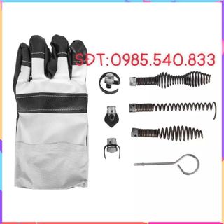 Máy thông tắc GQ80-550W ( phụ kiện gồm: 1 cuộn dây phi 16, 1 quả lu phi 8, 1 bộ đầu thông phi 16,...)