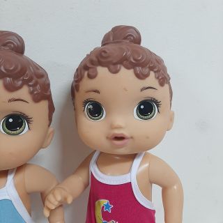Búp Bê Baby Alive Lil Sounds Hasbro Mỹ Tóc Nhựa Nâu ( Im Lặng, kèm quần áo) giá sỉ