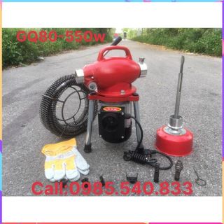 Máy thông tắc cống, đường ống nước GQ80-550w dùng cho gia đình