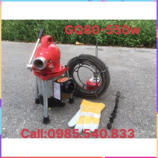 Máy thông tắc cống, đường ống nước GQ80-550w dùng cho gia đình