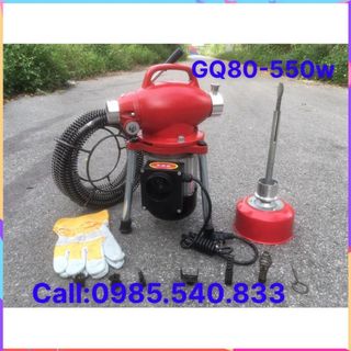 Máy thông tắc cống, đường ống nước GQ80-550w dùng cho gia đình