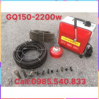 Máy thông tắc GQ150-2200W ( Phụ kiện gồm: 15M dây 16, 14M dây 22, 1 quả lu phi 8, đầu thông phi 16,22,...)