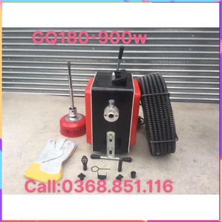 Chọn bộ máy thông tắc cống GQ180-900W đánh 2 loại dây phi 8, 16