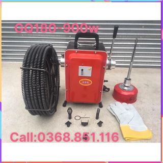 Chọn bộ máy thông tắc cống GQ180-900W đánh 2 loại dây phi 8, 16